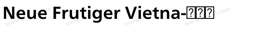 Neue Frutiger Vietna字体转换